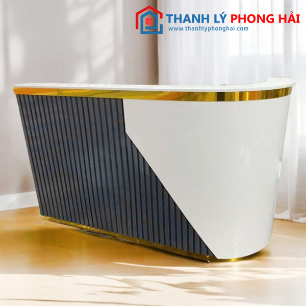 Thanh Lý Quầy Lễ Tân Bo Cong 1m6 Mới 99%