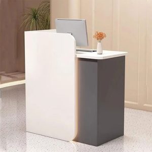 Thanh Lý Quầy Lễ Tân Cho Shop màu trắng xám