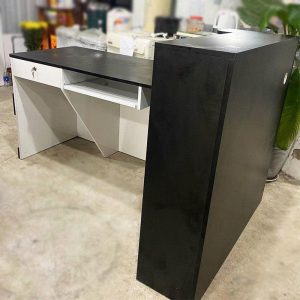 Quầy Lễ Tân Góc L Gỗ Công Nghiệp