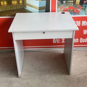 Bàn Làm Việc Cũ 80cm Có Hộc Kéo Và Bửng Che