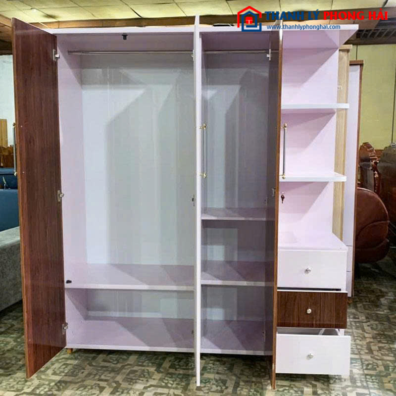 Thanh Lý Tủ Nhựa Liền Kệ 1m45 Mới 99%