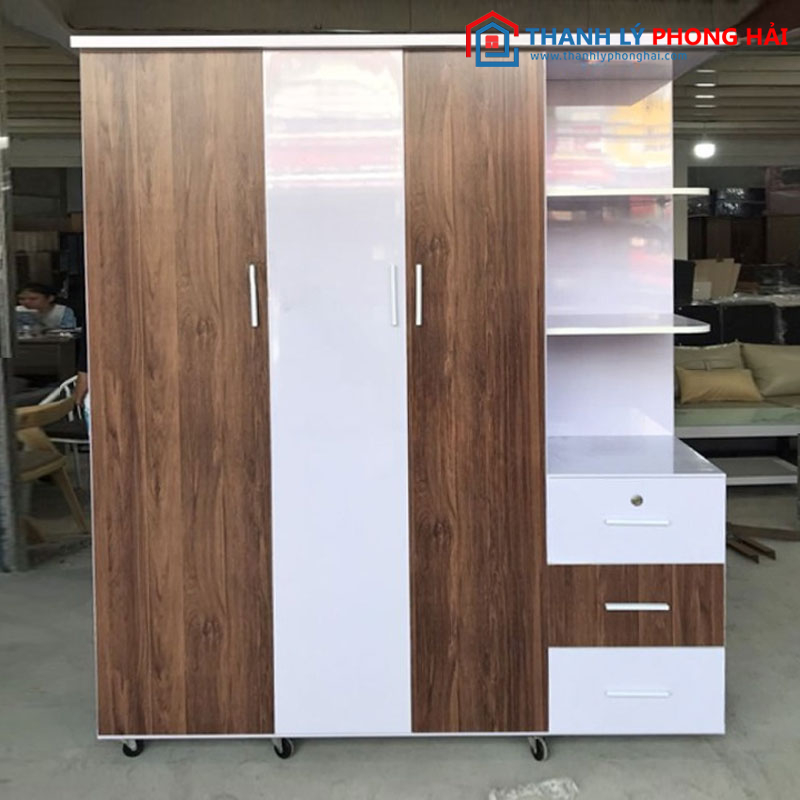 Tủ áo nhựa cũ liền kệ