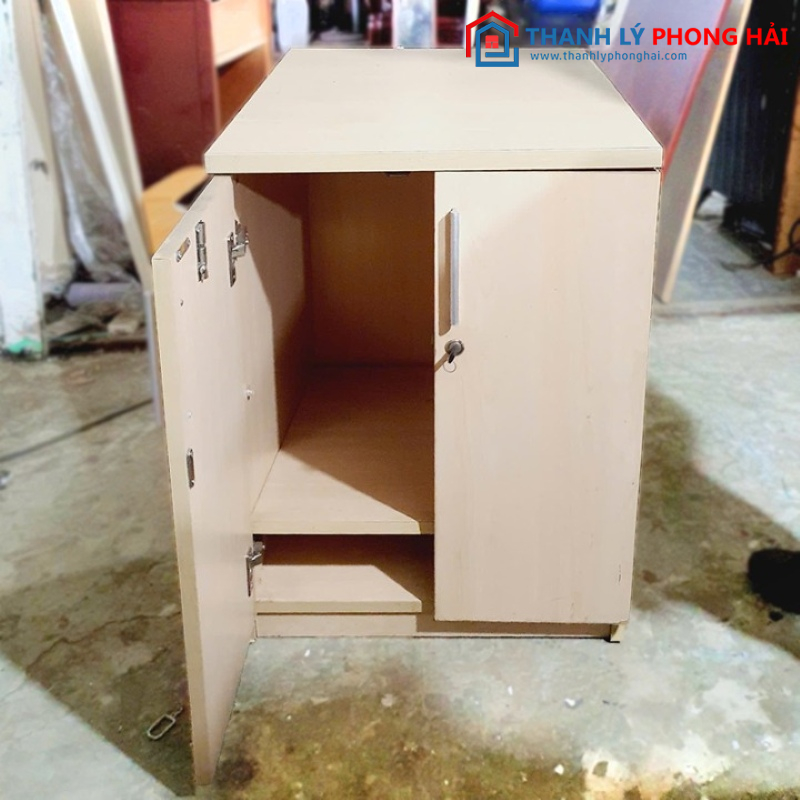 Tủ Gỗ 2 Cánh Cũ Thấp ngang thấp mở 1 cửa
