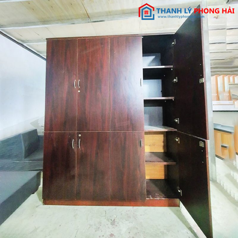 Tủ Gỗ 8 Cánh Đựng Hồ Sơ Cũ 1m7