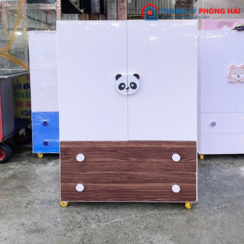 Tủ nhựa cho bé màu trắng