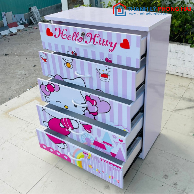Tủ Nhựa Hello Kitty 5 Hộc Kéo 83cm giá rẻ