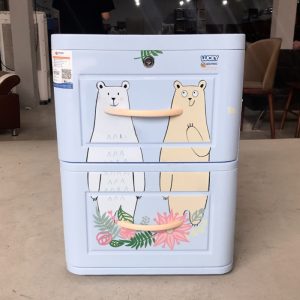 Tủ Quần Áo Nhựa Lucky 38cm Thanh Lý Mới 99% màu xanh