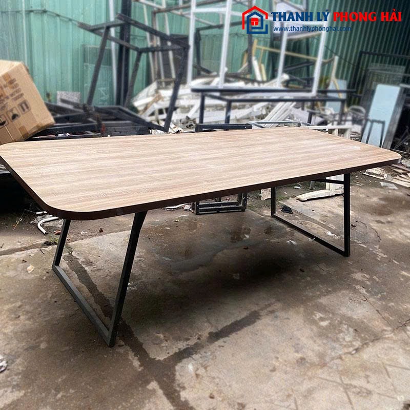 Bàn Họp Văn Phòng Chân Sắt 2m2 Cũ 2