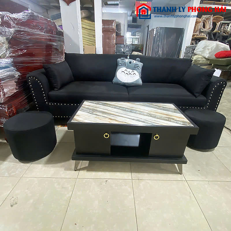 Bộ Sofa Hiện Đại Màu Đen 2m 2