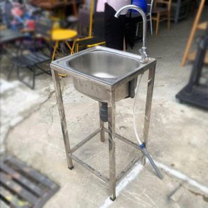 Bồn Rửa Inox Đơn Kèm Vòi Nước 42cm 1