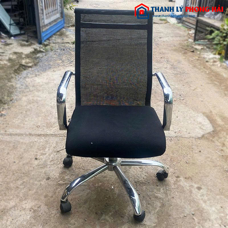 Ghế Văn Phòng Chân Xoay Lưng Lưới Cũ 2