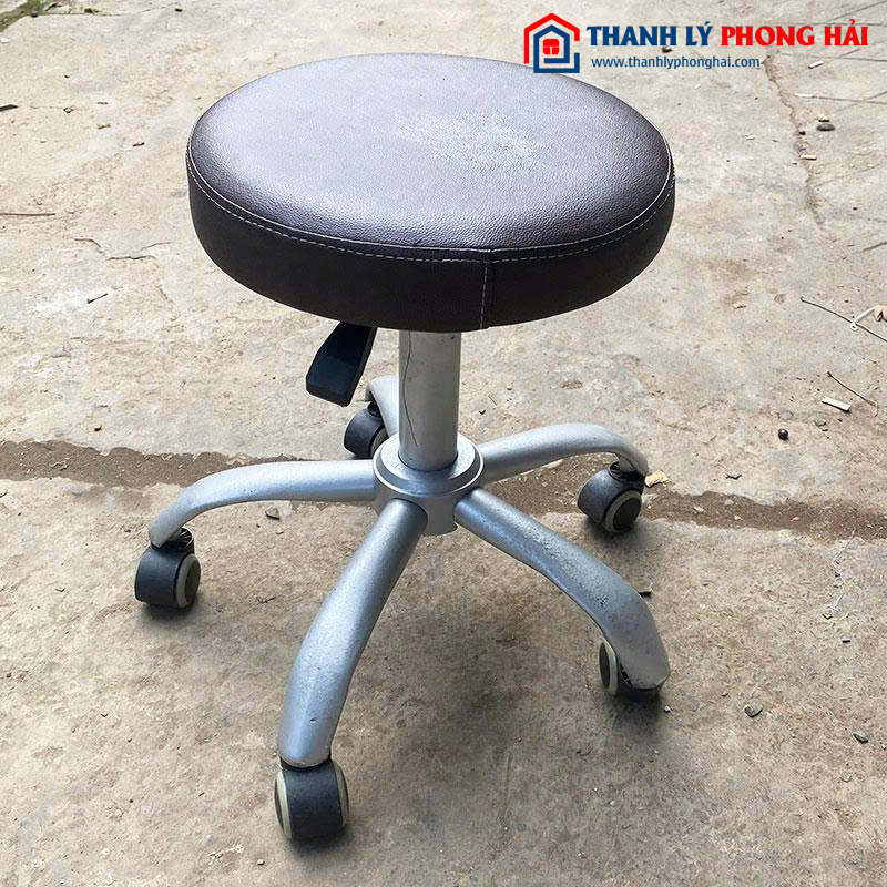 Ghế Văn Phòng Xoay Không Tựa Lưng Cũ