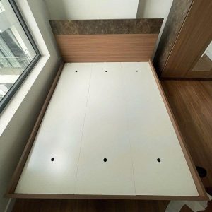 Giường Gỗ MDF Phủ Melamine 1m6 giá rẻ