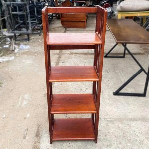 Kệ Sách 4 Tầng Gỗ Thiết Kế Đứng 45cm Cũ 1