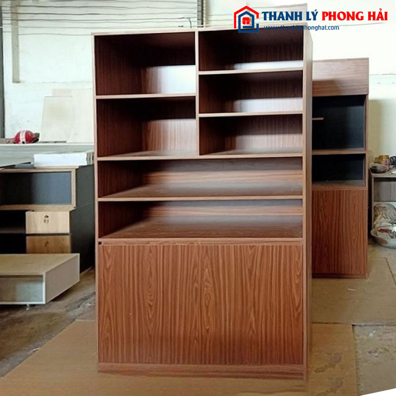 Kệ Trang Trí Gỗ Công Nghiệp Vân Óc Chó