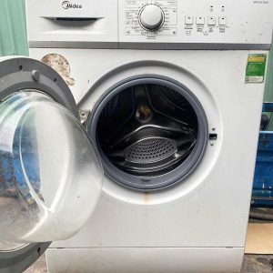 Máy Giặt Lồng Ngang Midea Màu Trắng Cũ 2