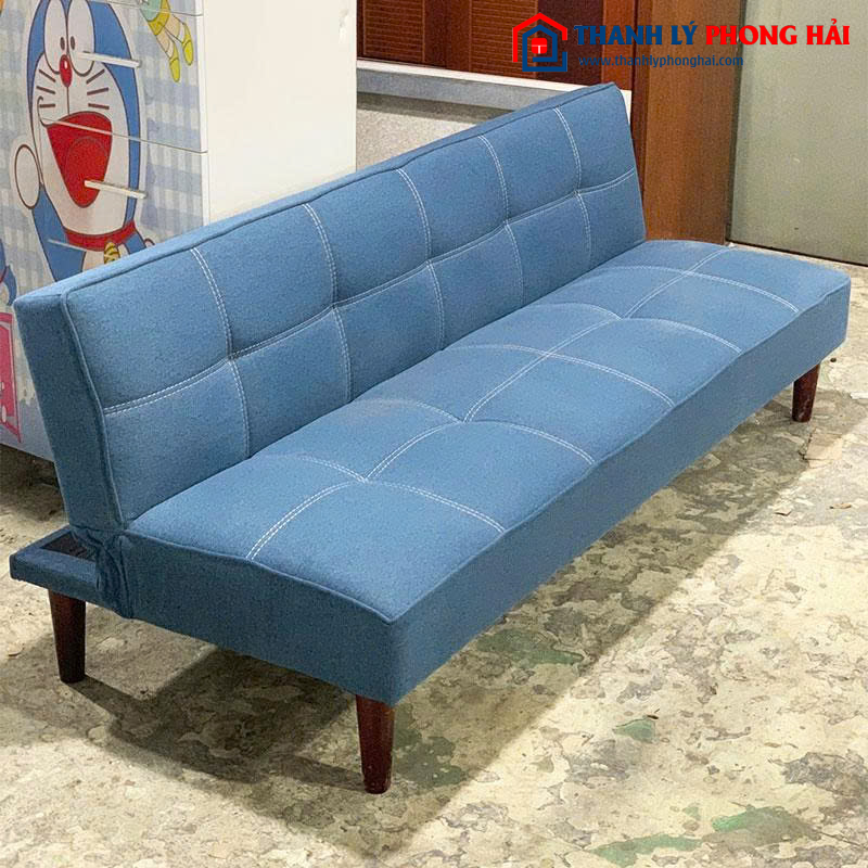 Sofa Bed Tối Giản Màu Xanh Biển Cũ