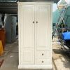 Tủ Áo Gỗ Tự Nhiên Màu Trắng 1m Cũ 2