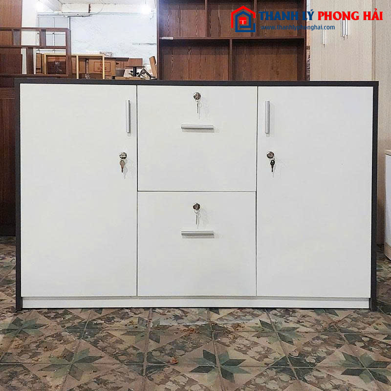 Tủ Hồ Sơ Gỗ Công Nghiệp 2 Cánh 1