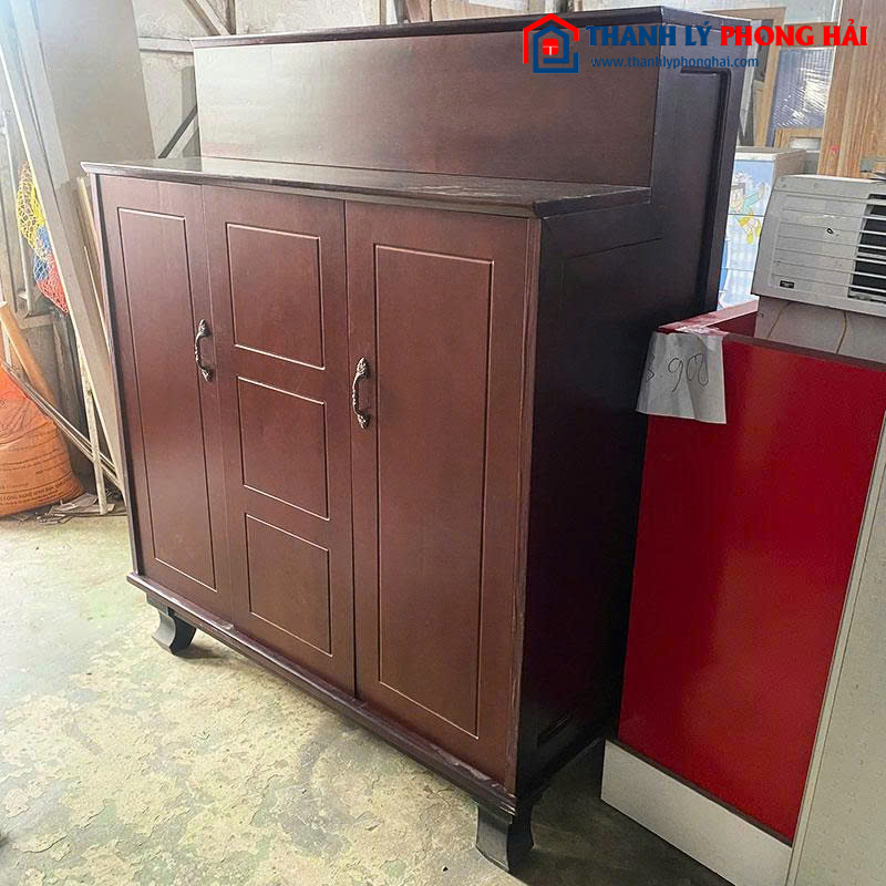 Tủ Thờ Gỗ Tự Nhiên 1m3 Thiết Kế Cổ Điển Cũ 2