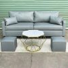 Bộ Sofa Da Kèm Bàn Kim Cương 2
