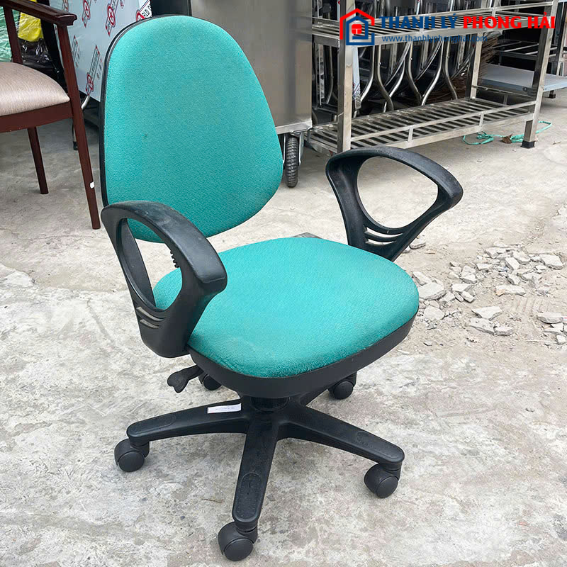 Ghế Xoay Nhỏ Đệm Nỉ Chân Nhựa Cũ ( Nhiều Màu)