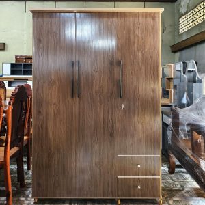 Tủ Quần Áo Nhựa 3 Cánh Màu Vân Gỗ 1m2 Mới 99% (Nhiều Màu)