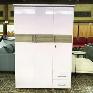 Tủ Quần Áo Nhựa 3 Cánh Màu Vân Gỗ 1m2 Mới 99% (Nhiều Màu)