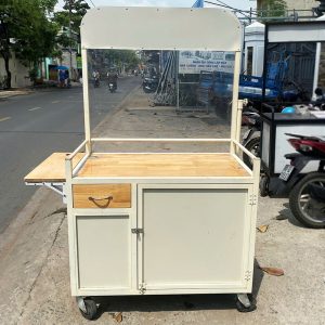 Xe Cafe Take Away 1m Màu Kem Cũ