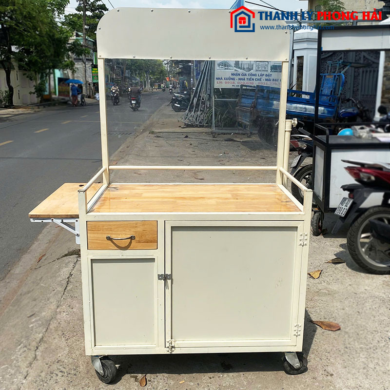 Xe Cafe Take Away 1m Màu Kem Cũ
