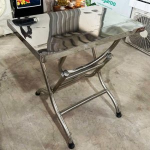 Bàn Ăn Inox Cũ 77cm Gấp Gọn