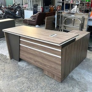 Bàn Giám Đốc Góc L Cũ 1m6 Kèm Hộc Hồ Sơ