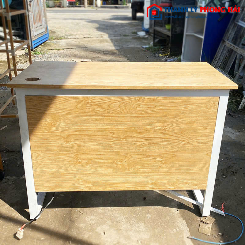 Bàn Làm Việc 1m Cũ Chân Sắt Chữ U