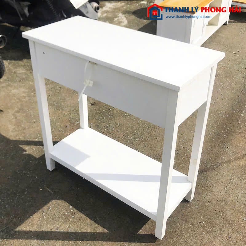 Bàn Trang Điểm Mini Màu Trắng 80cm Cũ
