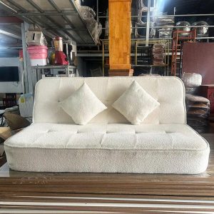 Băng Sofa Bed Cũ 1m8 Màu Trắng