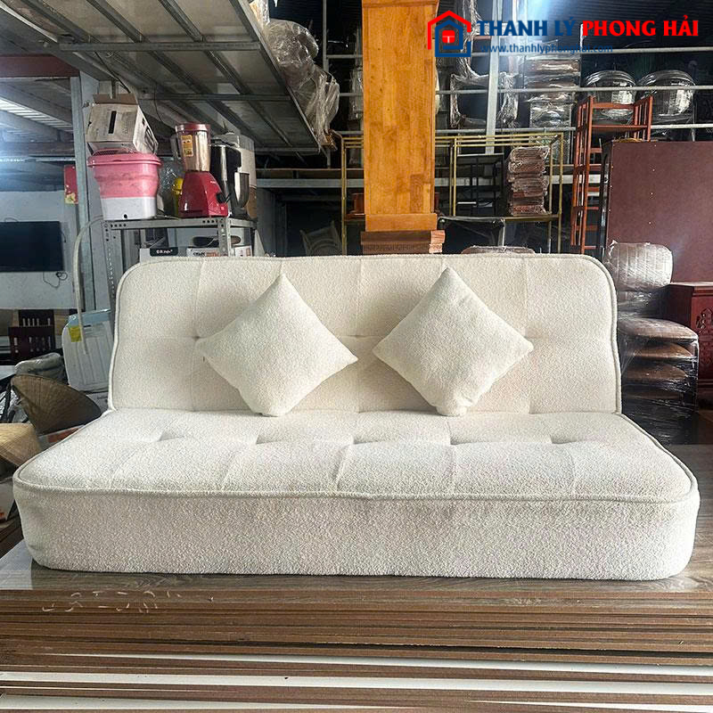 Băng Sofa Bed Cũ 1m8 Màu Trắng
