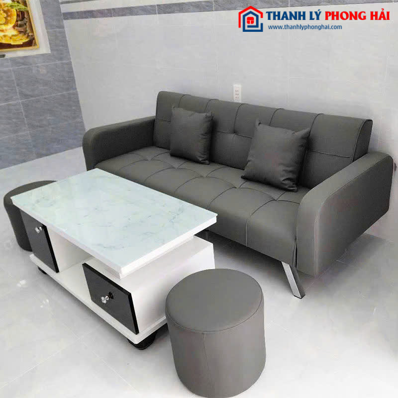 Bộ Sofa Kèm 2 Đôn Và Bàn Trà Mới 99% (Nhiều Kiểu Dáng)