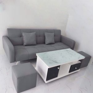 Bộ Sofa Kèm 2 Đôn Và Bàn Trà Mới 99% (Nhiều Kiểu Dáng)