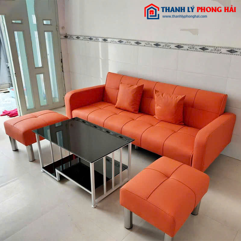 Bộ Sofa Kèm 2 Đôn Và Bàn Trà Mới 99% (Nhiều Kiểu Dáng)
