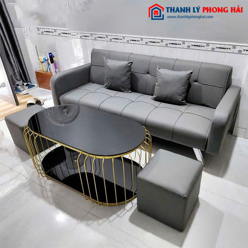 Bộ Sofa Kèm 2 Đôn Và Bàn Trà Mới 99% (Nhiều Kiểu Dáng)