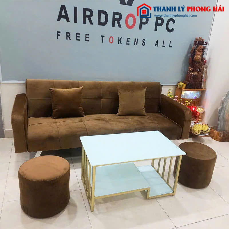 Bộ Sofa Kèm 2 Đôn Và Bàn Trà Mới 99% (Nhiều Kiểu Dáng)