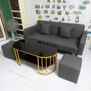 Bộ Sofa Kèm 2 Đôn Và Bàn Trà Mới 99% (Nhiều Kiểu Dáng)