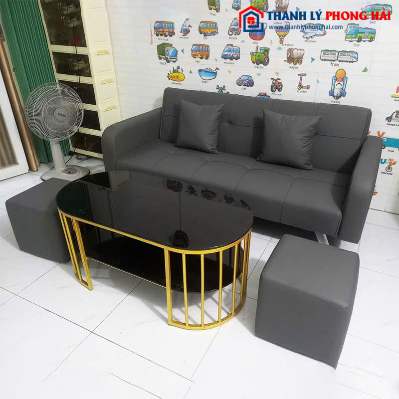Bộ Sofa Kèm 2 Đôn Và Bàn Trà Mới 99% (Nhiều Kiểu Dáng)