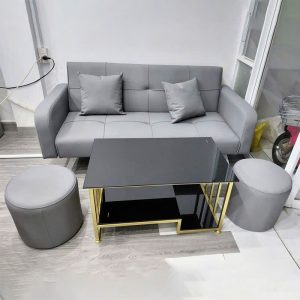 Bộ Sofa Kèm 2 Đôn Và Bàn Trà Mới 99% (Nhiều Kiểu Dáng)