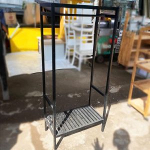 Kệ Treo Đồ Cũ Bằng Sắt Màu Đen 60cm