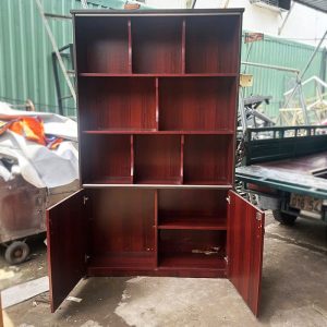 Kệ Trưng Bày Cũ 1m18 Bằng Gỗ Nhiều Ngăn