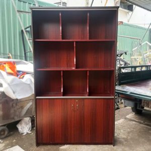 Kệ Trưng Bày Cũ 1m18 Bằng Gỗ Nhiều Ngăn
