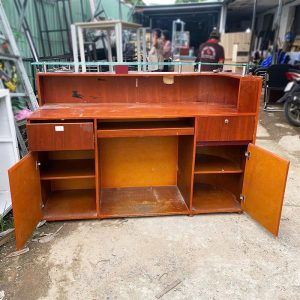 Quầy Lễ Tân Gỗ 1m6 Cũ Đẹp