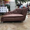 Sofa Thư Giãn Cũ 1m4 Bọc Da Màu Nâu