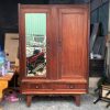 Tủ Quần Áo Cổ Điển Cũ 1m3 Gỗ Tự Nhiên